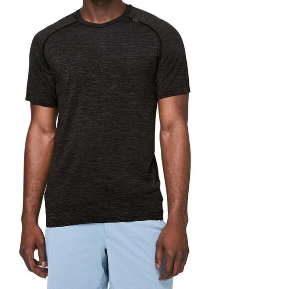 Lululemon Mens Metal Vent Tech Short Sleeve Shirt size L Dark Gray - Picture 1 of 8